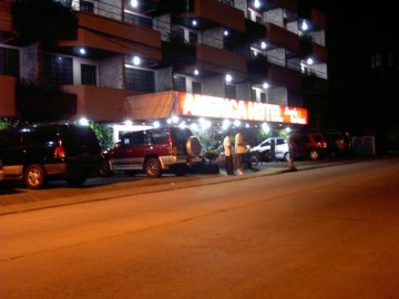 Nighttime Picture of America Hotel ,Balibago, Angeles City, Philippines