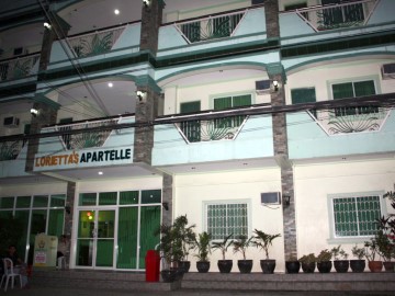 Nighttime Picture of Lorietta's Apartelle ,Balibago, Angeles City, Philippines