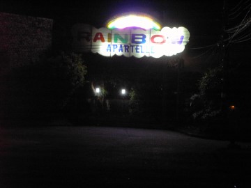 Nighttime Picture of Rainbow Apartelle ,Balibago, Angeles City, Philippines